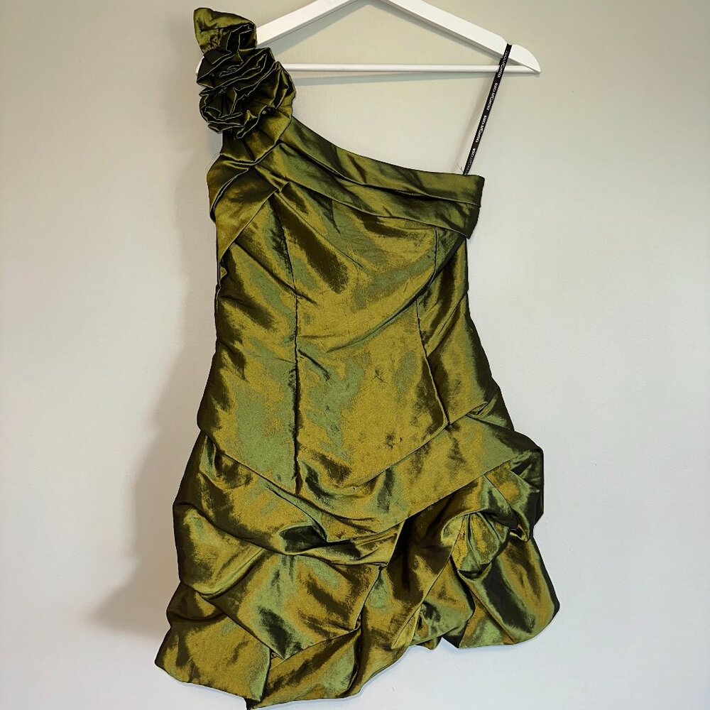 Vintage Jessica McClintock Green Dress